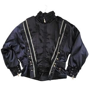 BOGNER Vintage Ski Layerlite‎ Jacket Black And Gold USA Women's Size L/XL*